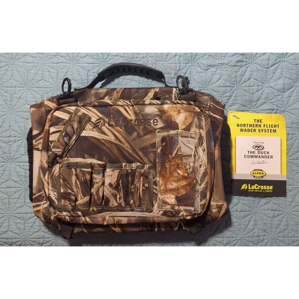 LaCrosse The Northern Flight Chest Pac Carry-All Storage For Waders Handwarmer